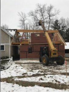 Construction work in Newbury MA